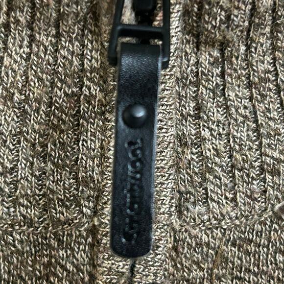 Smartwool Sweater Men's Sz Large Brown Winter Layer 1/4 Zip Pullover Jumper - Picture 5 of 7